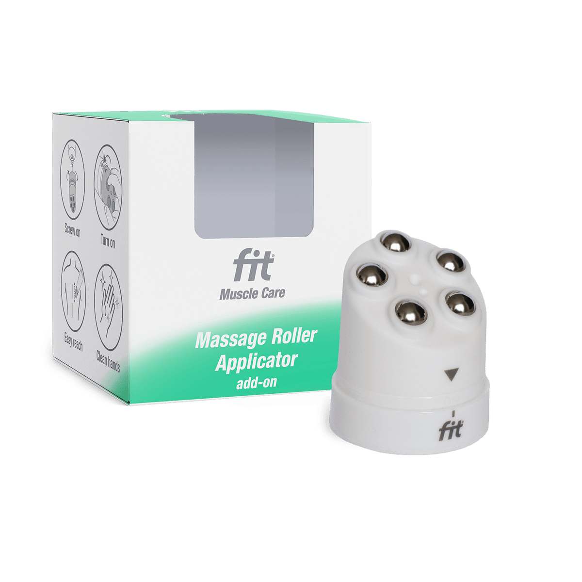 Aplicador com rolos de massagem FIT